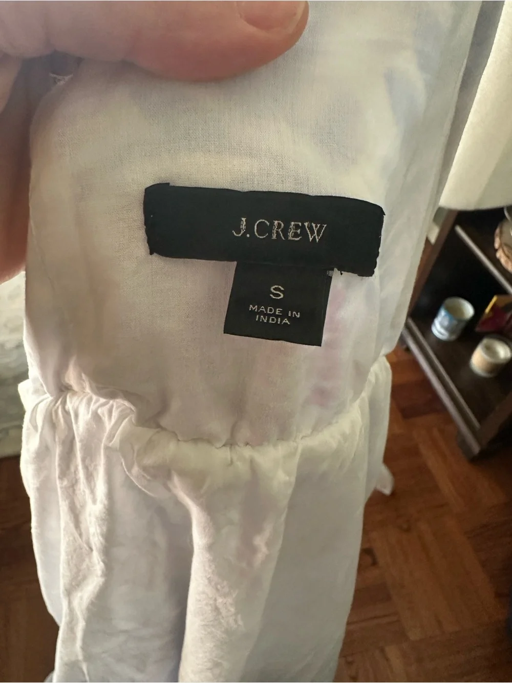 J. Crew 100% Cotton Floral Ruffle-Strap Maxi Dress in Blue & Pink